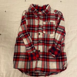 Boys S (6-7) Plaid Button-up Shirt EUC!